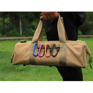 Moschettone in Lega di Alluminio a Forma di D da 8cm per <span class=keywords><strong>Campeggio</strong></span> all'Aperto, Gancio per Zaino con Chiusura di Sicurezza - Product Image 6