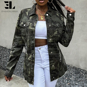 लार्सुर कस्टम फैक्टरी में छलावरण जैकेट का कुचला गया कच्चा किनारा धोने वाला कच्चा माल, महिलाओं के लिए कैरो - Product Image 6