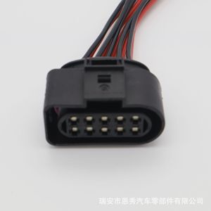 Conector automotriz 1J0973735 de 12 pines, enchufe de plástico negro para arnés de cableado de automóvil - Product Image 2