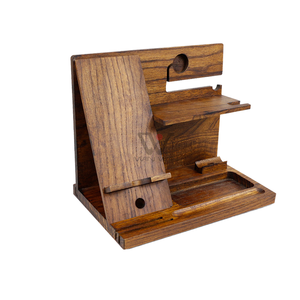 Multi Functional Flexible Stylish Wooden Cell <b>Phone</b> Wallet Watch <b>Stand</b> Natural Wood <b>Desk</b> <b>Phone</b> Docking Station - Product Image 1
