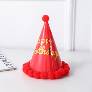 Sombrero de papel con letras de <span class=keywords><strong>feliz</strong></span> cumpleaños para Princesa, suministros para fiestas, corona de estrella arcoíris, rosa, azul, Baby Shower - Product Image 2
