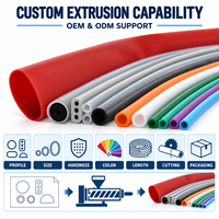 Pièces d'extrusion en silicone personnalisées OEM, tube creux multi-profil, bande d'étanchéité en mousse pour équipements et appareils industriels