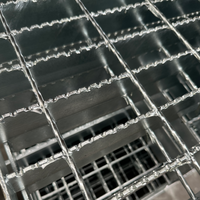 Plateformes de passage en acier dentelé galvanisé à chaud, revêtements de sol galvanisés pour allées, grilles métalliques de drainage, grilles en acier industriel
