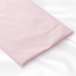 Hotselling moderne luxe roze zachte fluwelen opvouwbare milieuvriendelijke Mahjong-rek tas met trekkoord, 2 compartimenten, geschikt voor 4 rekken - Product Image 3