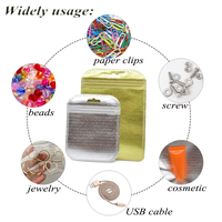 Sachets en plastique étanches avec fermeture éclair et fenêtre transparente, trou de suspension, logo personnalisé pour le rangement des boucles d'oreilles - Vente en gros