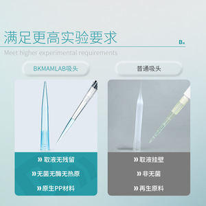 อะแดปเตอร์ปลายกรองปลอดเชื้อสำหรับปิเปตประสิทธิภาพสูง ยี่ห้อ <span class=keywords><strong>Bikeman</strong></span> Biological Wholesale บรรจุภัณฑ์ปลายปิเปต 50ul 250ul 10L-10mL ผลิตในประเทศจีน - Product Image 2