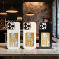 Coque de Protection Intelligente pour iPhone 17 Pro Max, Housse Intelligente DIY à Quatre Couleurs avec Écran E-ink pour iPhone 17 Pro