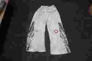 Pantalon de survêtement gris pour homme, double couche, taille mi-haute, coupe large, avec cordon de serrage, décontracté, ample, 100 % coton respirant, idéal pour le printemps - Product Image 3