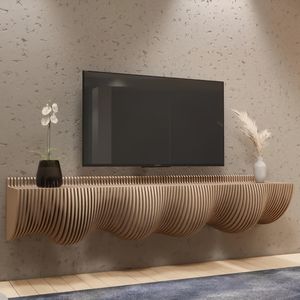 Étagère décorative flottante en bois de luxe ML-WD042, qualité stable pour chambre, entrée, café, manoir - Product Image 2