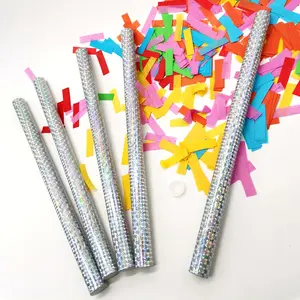 파티 Poppers 사각형 색종이 웨딩 조직 색종이 튜브 종이 색종이 지팡이