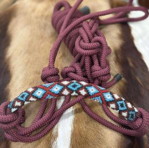 Top Grade Leather Beaded Rope <b>Halter</b> Handcrafted Smooth Finish Custom Logo Protection Horse Riding Training Available Wholesale - Product Image 3