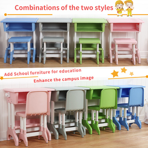 Thiết kế hiện đại Chiều cao có thể điều chỉnh Trường Duy nhất ghế bảng thiết lập cho lớp học tất cả các sinh viên Nhựa Bàn Ghế cho trẻ em - Product Image 4