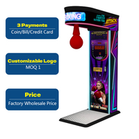 Jeu à pièces parc d'attractions de rue Marteau électronique Machine de boxe Arcade Boxe Punch Machine Prix à vendre