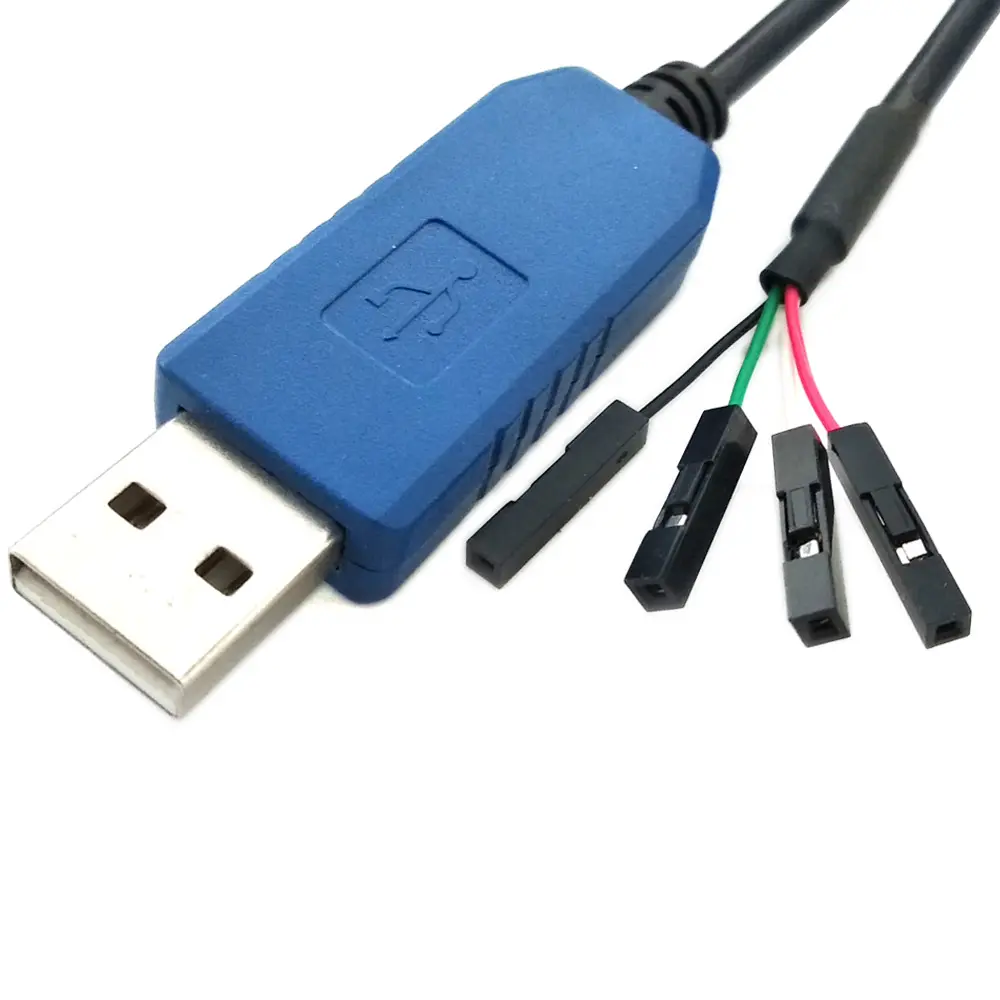 Düşük maliyetli CH340 USB UART TTL 3.3V DP 0.1 "4P seri adaptör PLC MCU CPU için SBC hata ayıklama kablo Firmware yükseltme