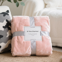 Nueva Manta de Lana Cálida y Acogedora, Tela de Franela con Logotipo Personalizado, para Cama, Sofá u Oficina en Invierno