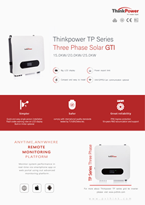 Thinkpower lưới Tie trên lưới năng lượng mặt trời biến tần 20kW ba giai đoạn kép <span class=keywords><strong>MPPT</strong></span> giá bán buôn 5KW 10KW 15KW 25kw có sẵn - Product Image 5