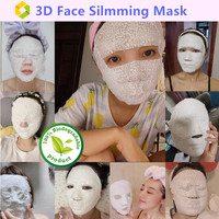 Masque facial amincissant et liftant en V pour SPA de beauté, en stock, avec contrôle du sébum et extrait végétal anti-âge, taille personnalisable