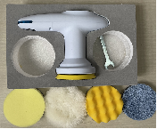 Pulidora manual de doble acción para suelo de coche, máquina pulidora sin cable, velocidad <span class=keywords><strong>Variable</strong></span>, 220v - Product Image 2