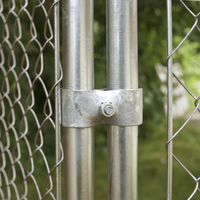 Colliers de fixation pour panneaux de clôture grillagée, charnières de poteau 1-3/8 po, colliers de fixation pour panneaux de chenil pour cadre de panneau en tube rond