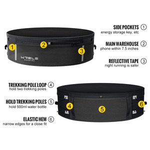 WRELS Brand Wholesale Waist Pack Soft <strong>Running</strong> <strong>Belt</strong> Waist Bag Non-Slip Unisex Waterproof Marathon <strong>Running</strong> Hydration Sport <strong>Belt</strong> - Product Image 2
