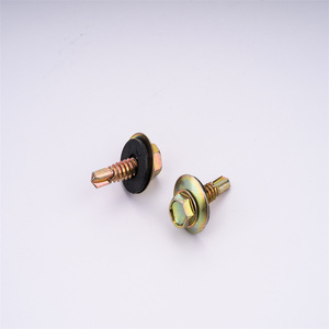 Bonne qualité jaune Indent Hex Rondelle Toiture Auto Perceuse Métal Vis Avec Collé EPDM Rondelle - Product Image 2