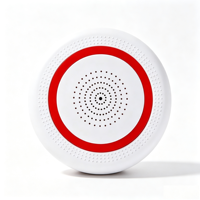 Sirène d'alarme sonore et lumineuse sans fil WiFi Tuya, détecteur sonore et visuel avec notifications d'alerte à distance via l'application WeChat Cloud