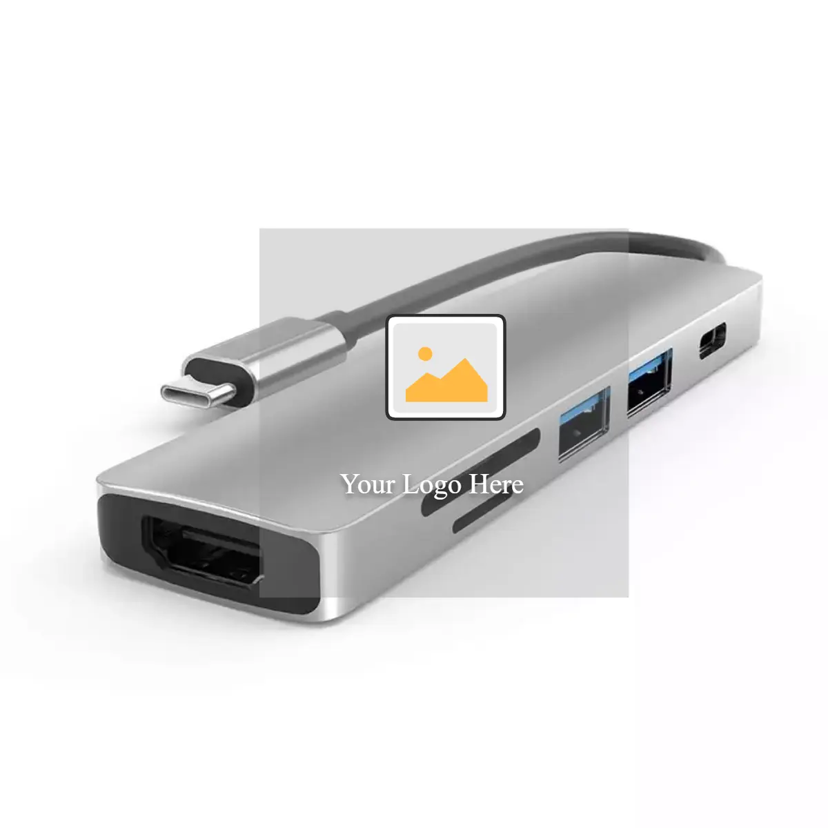 Pogo 6 in 1 USB Type C Hub Adapter with 4K HDTV Multiport Card Reader USB3.0 TF PD SD Reader For PC Computer Accessories