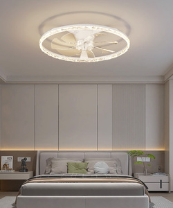 Ventilateur de plafond moderne à 7 pales en acrylique, moteur DC silencieux <30dB, 6 vitesses et LED dimmable (3000K-6500K), télécommande et contrôle par application - Product Image 4