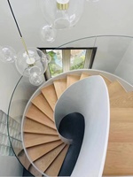 VIKO meilleure vente Villa escalier incurvé de luxe escalier incurvé escalier incurvé
