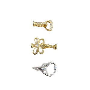 Qunlvsheng S925 Sterling Silver Jewelry Buckle Heart Shape Plated Gold Silver White Gold DIY Necklace <b>Bracelet</b> Finishing Buckle - Product Image 5