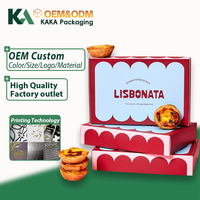 Boîtes d'expédition et d'emballage cadeau en carton kraft pour emballages à emporter de pain et de tartelettes aux œufs, personnalisables avec logo de marque OEM KK 2026