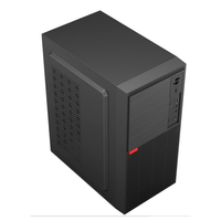 Casing Komputer Desktop Micro ATX Hongyi Diy Black M168-1, Casing Gaming Matx, Casing Mini Gamer m Atx dengan Power Supply untuk Kantor