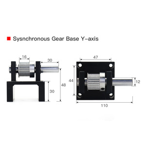 WaveTopSign Bánh Răng Cơ Sở Set Máy Bộ Phận Cơ Khí 3M Giảm Hộp Làm Biếng Ròng Rọc Tensioner Thời Gian Ròng Rọc - Product Image 2