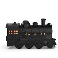 Diffuseur d'arômes en forme de train, humidificateur ultrasonique et diffuseur d'arômes pour la maison, avec lumière, minuterie 2-8h, arrêt automatique en cas de manque d'eau