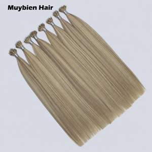 Extensioni per <span class=keywords><strong>Capelli</strong></span> Nano Tip Testurizzate Premium <span class=keywords><strong>Biondo</strong></span> <span class=keywords><strong>Cenere</strong></span> con Mèches, Fornitore di Extension con Micro Anelli Invisibili - Product Image 4