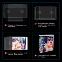 Boîtier de Protection en Plastique Transparent pour Cartouche de Jeu, Étui Protecteur pour PS4 PS5 Blu-ray XBONE PS3