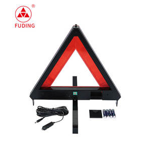 Triángulo de advertencia de avería de emergencia de <span class=keywords><strong>coche</strong></span> portátil para <span class=keywords><strong>coche</strong></span> con batería AA - Product Image 1