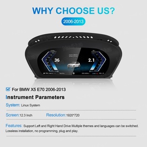 NaviHua 12.3 Inch <b>Car</b> Digital Cluster <b>for</b> BMW X5 E70 2006 2013 LCD Dashboard Auto <b>Speedometer</b> Virtual Cockpit New Upgrade - Product Image 6