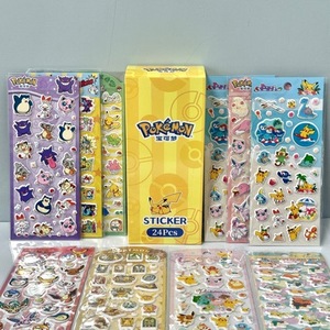 <span class=keywords><strong>Autocollants</strong></span> en mousse Pokémon authentiques, imperméables, dessins animés, Pikachu, <span class=keywords><strong>autocollants</strong></span> mignons pour carnets, jouets pour enfants - Product Image 1