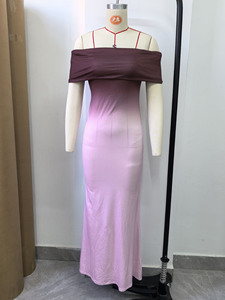 Robe longue pour femme IStapromo Gifts, col unique, jupe moulante - Product Image 3