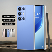 Teléfono Inteligente C25Ultra 5G con Pantalla HD de 6.8 Pulgadas, Android 15, Ocho Núcleos, 12 GB + 512 GB de Almacenamiento, Reconocimiento Facial, Doble SIM, Doble Modo de Espera, 6000 mAh