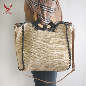 <span class=keywords><strong>Amazon</strong></span> de 2020 verano straddle bolso de mano bolso de paja grande <span class=keywords><strong>bolsa</strong></span> tejida - Product Image 2