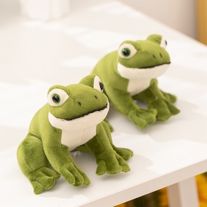 Peluche de Rana Sentada, Adorable Muñeco de Animal en Pose - Almohada Suave <span class=keywords><strong>para</strong></span> Abrazar <span class=keywords><strong>para</strong></span> Niños, <span class=keywords><strong>para</strong></span> <span class=keywords><strong>Dormir</strong></span> y Decoración de Guardería - Product Image 1