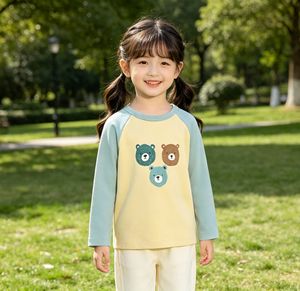 Camisetas Lisas de Algodón 100% Rosa para Niñas OEM ODM, Camisetas Infantiles con Logotipo Personalizado, Ropa Moderna para Niñas - Product Image 3