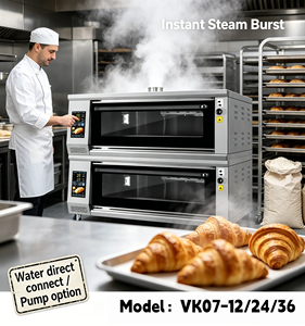 Horno de Convección y Vapor Comercial de 3 Niveles y 6 Bandejas, Inyección Instantánea de Vapor, Calor Superior/Inferior, 50 Menús de Memoria, Uso en Panadería - Product Image 5