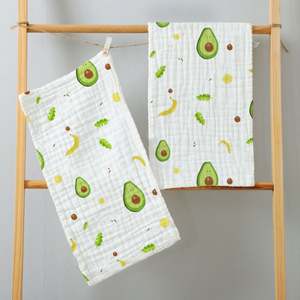 Grandes lingettes super douces 20''X10'' Nouveau-né Bébé Coton biologique Lingettes à rotules - Product Image 4