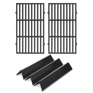 Barres aromatisantes en fonte Senershuo de 15,3'' et 17,5'', grilles de cuisson, pièces de rechange pour barbecue <span class=keywords><strong>à</strong></span> <span class=keywords><strong>gaz</strong></span> <span class=keywords><strong>Weber</strong></span> Spirit I II série 200 - Product Image 1