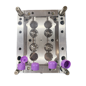 Moule d'injection plastique personnalisé pour couvercles à clapet, moule multi-cavités haute vitesse pour bouchons, outillage de fermeture pour flacons cosmétiques, à canal froid - Product Image 2