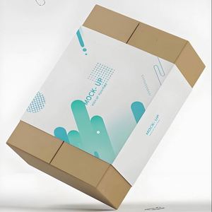 Factory Price Coated Personalized LOGO Print Gold Hot Stamping Biodegradable Eco-Friendly Grocery <b>Paper</b> Soap Sleeve Packaging - Product Image 1