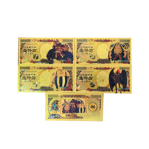 Figurine d'<span class=keywords><strong>action</strong></span> classique d'anime japonais One Piece, Yen Luffy, cartes à collectionner, billet de banque en or pour souvenir, décoration de la maison, cadeaux - Product Image 2
